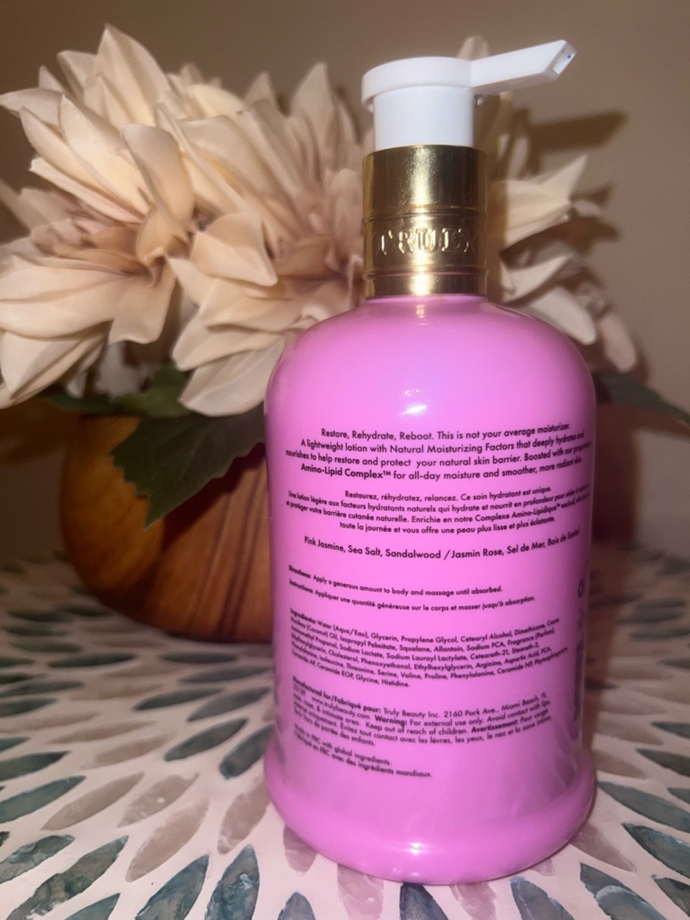 Truly Beauty Smooth Legend Body Lotion 15oz Hydra Restore Pink Jasmine NEW - Picture 7 of 9